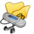 Folder yellow mymusic Icon